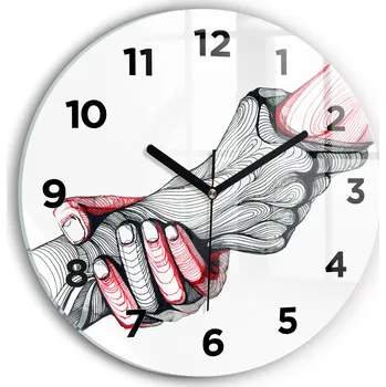 Hodiny Nástěnné hodiny Wallfluente černé 30 cm