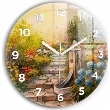 Hodiny Nástěnné hodiny Wallfluente zelené 30 cm