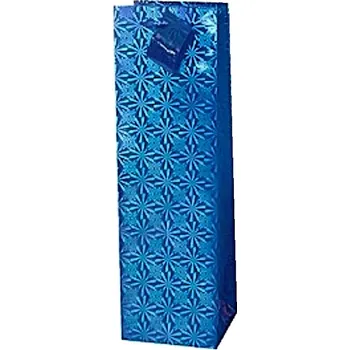 Dárková taška papírová 34x10x9 cm - zlatá Varianta: modrá