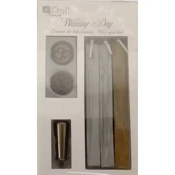 kreativní sada Vyrobeno v Polsku Pečetní razítko/set s motivem srdce