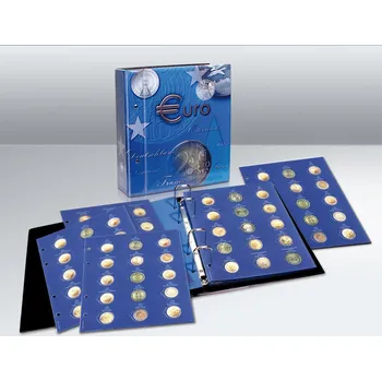 Obal pro sběratelský předmět SAFE Album TOPset, s potiskem, na 2€ mince v kapslích, s 10 listy z let 2004-2012