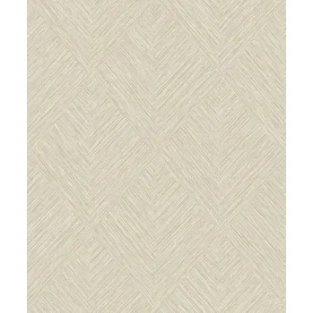 Tapeta Vliesová tapeta na zeď, šedo-béžová, geometrická, PW3004, Precious Weaves, Grandeco