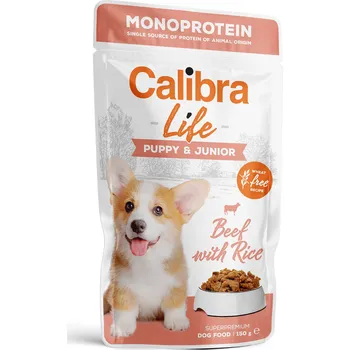 Krmivo pro psa Calibra Life Puppy & Junior kapsička Beef/Rice 150 g