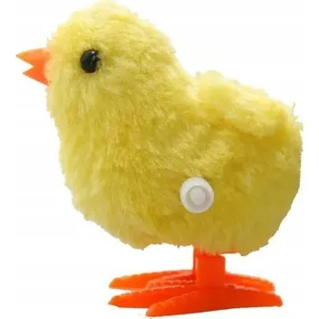 Hračka pro nejmenší NATAHOVACÍ KUŘÁTKO ŽLUTÉ SLEPIČKA NATAHOVACÍ CUPITÁ CHODÍ 10 cm KUŘE