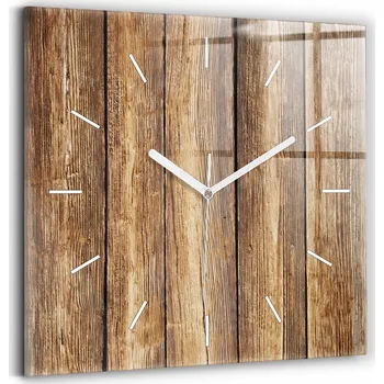 Hodiny Nástěnné hodiny Wallfluent hnědé 30 cm