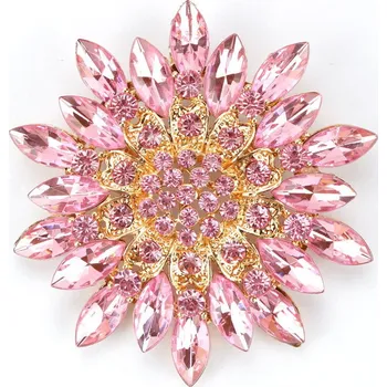 Brož Amparo Miranda® Brož Květ AM017 Pink