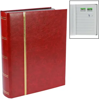 Obal pro sběratelský předmět SAFE Zásobník na známky, se 64 bílými stranami, hnědý