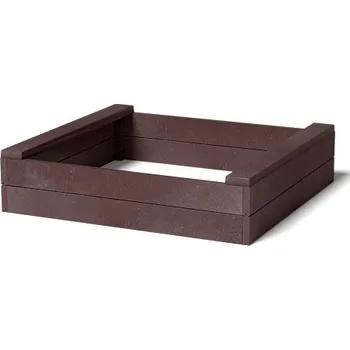 Pletivo Pískoviště z recyklátu; 1500x1200x300mm; Hnědý