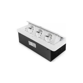 Elektrická zásuvka Otevíratelná zásuvka na desku Spacetronik SPS-D33W V2