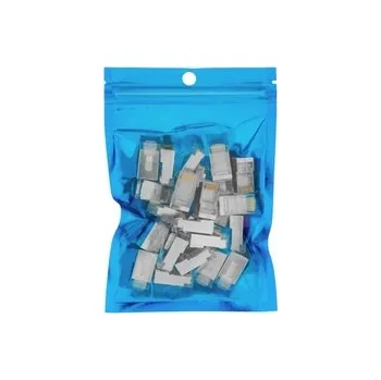 Elektrická zásuvka Zástrčka RJ45, průchozí kat.6 FTP PT-RJ456FT-1 25ks