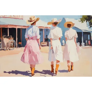 Plakát Plakát, Obraz - Retro Western Ladies, Melloi Art Prints