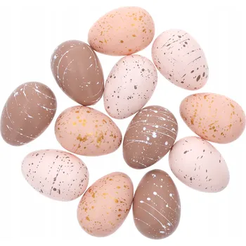 Velikonoční dekorace Kraslice velikonoční tečkované vajíčka ozdoby vajíčka na aranžování 12 Ks