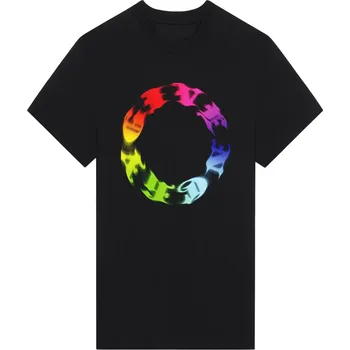 Pánské tričko GIVENCHY Rainbow Circle Black tričko M Černá