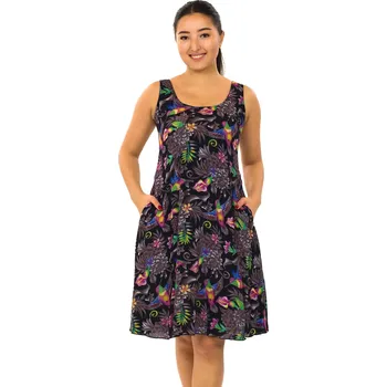 Dámské šaty Himalife Šaty s kapsami Ava Tahanea - černé Velikost: S