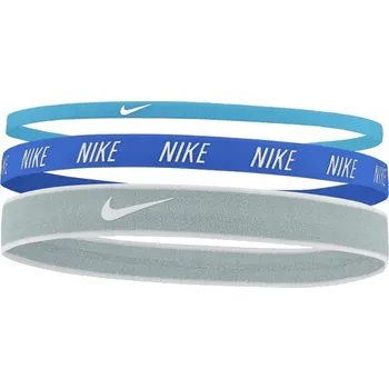 Sportovní čelenka Čelenka NIKE-MW HEADBANDS 3PK BB/HR/OB Modrá