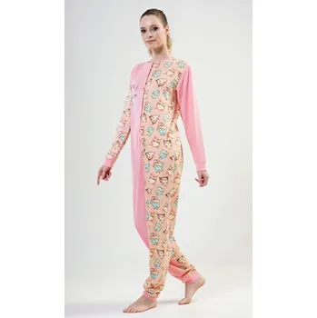 Dámský overall Dámský overal Sovičky - světle lososová - L