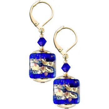 Náušnice Lampglas Náušnice Blue Passion z perel Lampglas Materiál zapínání náušnic: pozlacené stříbro Ag 925/1000