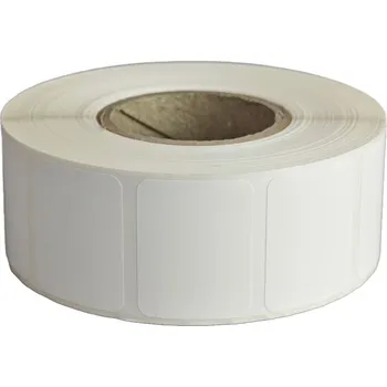 Samolepící etiketa Etikety 32x25mm, PET white, bílá, D76, 1500 ks na roli