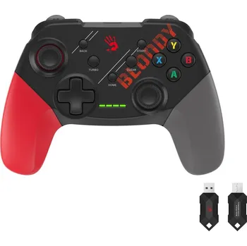 Herní příslušenství A4tech Bloody GPW50, gamepad, Dual mode 2,4G+USB, černý