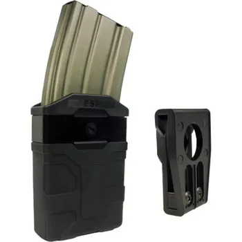 Airsoft Rotační samosvorné pouzdro ESP UBC-03 (stavitelný průvlek) pro zásobníky typu AR-15, černé
