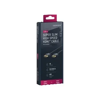 Video kabel CICKTRONIC HDMI 2.0 4K 60Hz Super tenký kabel 2m