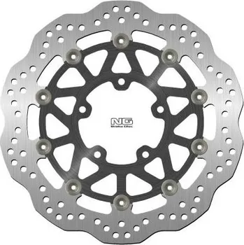 Brzda pro motocykl NG přední brzdový kotouč KAWASAKI Z1000SX '19-21, Z1000 '07-20 (300X80X5,5MM) (5X10,5MM) WAVE plovoucí (ALU střed)