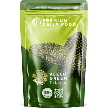 Krmivo pro rybičky Premium Daily Food - Pleco Green Tablets 185g - Krmivo pro sumce a ancistrusy ve formě tablet 185g