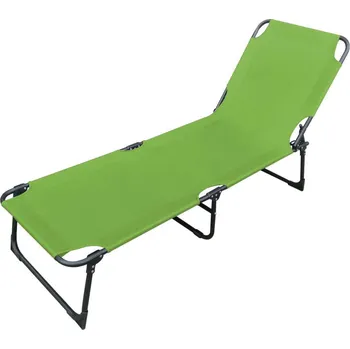 Zahradní nábytek Skládací lehátko 3 U-nohy rám 22 mm černé Varianta: limetkově zelené