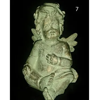 Vánoce Andělíček 10 cm antik zlatý design č. 4 Varianta: 7