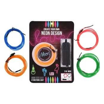 LED osvětlení LED neonová páska 3 metry, mix barev