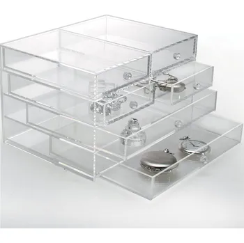 Obal pro sběratelský předmět SAFE Akrylový organizér, 4patrový, v rozměru 16,5×21,5×14 cm