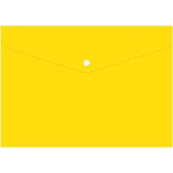 Obal spisový s klopou a drukem A4 žlutý