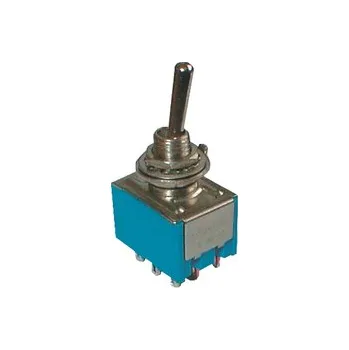 vypínač Přepínač páčkový 2pol./9pin ON-ON 12V