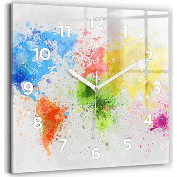 Hodiny Nástěnné hodiny Wallfluent bílé 30 cm