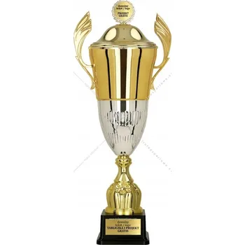 Zlato-stříbrný Pohár Sportovní Trofej Duna 59 cm + GRAVÍROVÁNÍ DÁREK