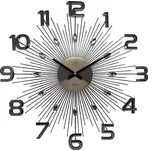 Luxusní paprskovité kovové nástěnné antracitová hodiny JVD HT108.3 (Luxusní paprskovité kovové nástěnné antracitová hodiny JVD HT108.3)