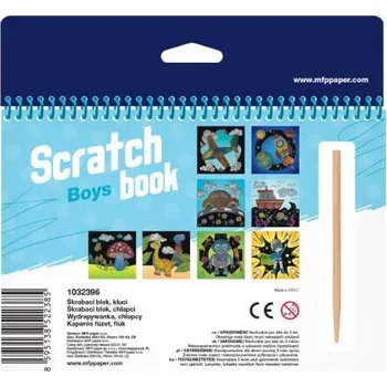 Blok Škrabací blok 8 listů pro kluky