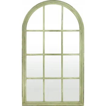 Zrcadlo Provensálské, patinované zrcadlo s příčkami, romantické okno, okenice