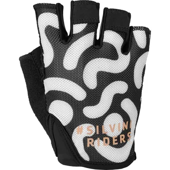 Dětské termo ponožky Silvini unisex cyklistické rukavice UA2523 Varena black-ruby / L