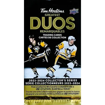 Sběratelská karetní hra 2023-24 Upper Deck Tim Hortons Greatest Duos Hockey Hobby Balíček