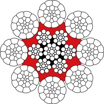 Železářství Osmipramenné lano WARRINGTON SEAL 8xK26WS - EPIWRC Lano - průměr: 16 mm, Pevnost: 1960 MPa, Provedení: Pozink