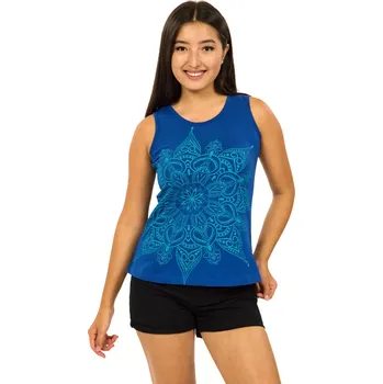 Dámské tričko Himalife Tílko Parnita - královská modrá Velikost: XL - Móda pro plnoštíhlé, Oblečení nadměrné velikosti