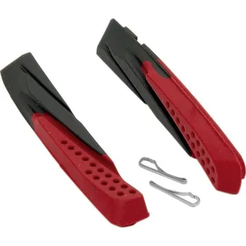 Brzda na kolo FORCE špalky brzd náhradní, černo-červené 70mm