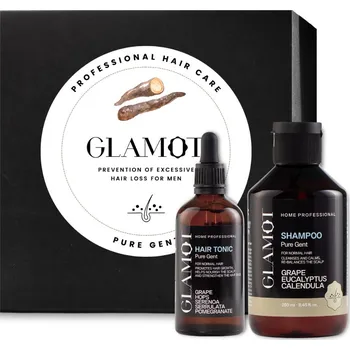 Kosmetická sada Glamot Pure Gent Set dárkový set pro péči o řídnoucí vlasy pro muže