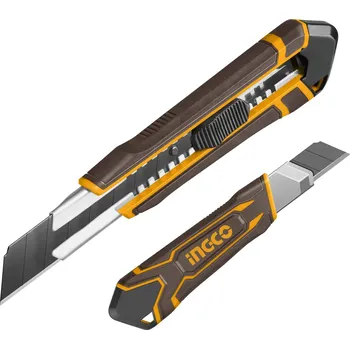 Pracovní nůž Ingco HKNS112505 Nůž odlamovací 25mm ZINK s tlačítkem