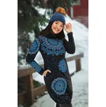 Himalife Balonová šatomikina s rolákem Zaira - černá s modrou Velikost: S