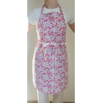 Kuchyňská zástěra Polášek Kuchyňská zástěra květinky červené Zástěra