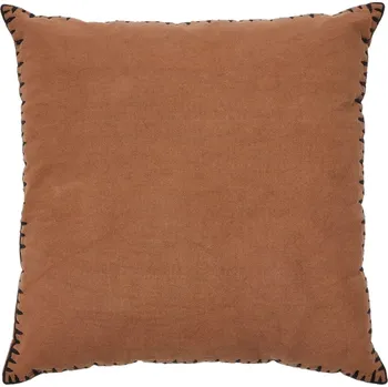 Povlak na dekorativní polštářek Hnědý bavlněný povlak na polštář Kave Home Satol 45 x 45 cm