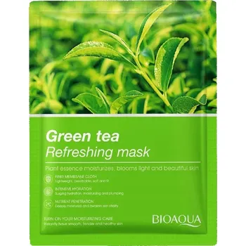 Pleťová maska Bioaqua pleťová maska v plátýnku se zeleným čajem 25g
