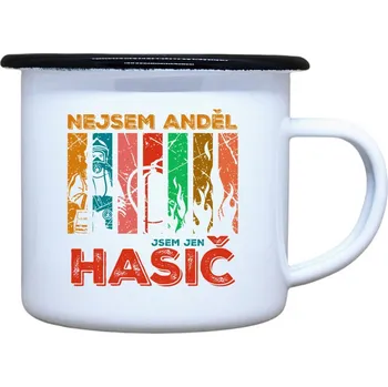 DOBRÝ TRIKO Plecháček s potiskem Hasiči anděl Velikost plecháčku: 460 ml